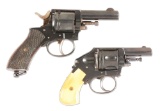 (C) Lot of 2: Early Belgian Pocket Revolvers.