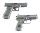 (M) Lot of 2: Glock 22 & Sig Sauer P229 Semi-Automatic Pistols.