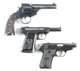 (C) Lot of 3: H&R Top Break Revolver, Savage Arms Model 1917 Pistol & MAB Model GZ Pistol.