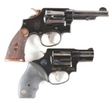 (M+C) Lot of 2: Smith & Wesson and Taurus Double Action Revolvers.