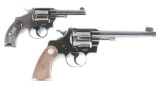 (C) Lot of 2: Collector Quality Pre-War Colt Double Action Revolvers.