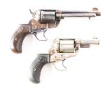 (C+A) Lot of 2: Colt Model 1877 Double Action Revolvers.