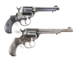 (C) Lot of 2: Collectors Lot of Colt Lightning Double Action Revolvers.