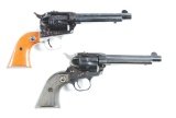 (C) Lot of 2: Early Ruger Rimfire Revolvers with Flat Gate. (1955 & 1956).