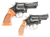 (M) Lot of 2: Smith & Wesson Model 27-2 & 13-3 Double Action Revolvers.