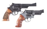 (M) Lot of 2: Smith & Wesson Model 28-2 & 27-2 Double Action Revolvers.