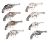 (C) Lot of 8: Turn of the Century Revolvers.