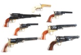 (M) Lot of 7: Italian Replica Black Powder Handguns.