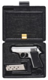 (M) Cased Stainless Steel Walther PPK/S Semi-Automatic Pistol.