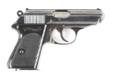 (C) Early Walther PPK Semi-Automatic Pocket Pistol.