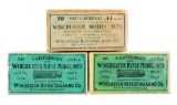 Lot of 3: Boxes of Winchester Model 1873 Ammunition.