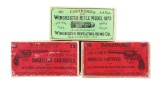 Lot of 3: Boxes of Winchester .44 and .45 Caliber Ammunition.