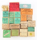 Lot of 20: Boxes of Various Ammunition and Bullets.