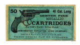 Winchester Picture Box of .41 Long Colt Center Fire Ammunition.