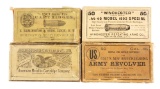 Lot of 4: Boxes of Various Ammunition.