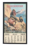 Scarce Winchester 1922 Calendar (Framed).