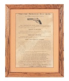 Volcanic Repeating Arms Advertising Broadside.