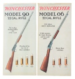 Lot of 2: Winchester .22 Caliber Rifle Panel Displays.