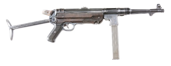 (N) DESIRABLE AND ATTRACTIVE GERMAN MP-38 / MP-40 MACHINE GUN ON INLAND ARMS COMPANY MANUFACTURED RE