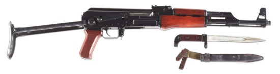 (N) EXCEPTIONALLY ATTRACTIVE FLEMING REGISTERED RUSSIAN FOLDING STOCK AK-47 MACHINE GUN (FULLY TRANS