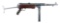 (N) ATTRACTIVE GERMAN MP-40 MACHINE GUN ON REGISTERED AUTOMATIC WEAPONS COMPANY TUBE (FULLY TRANSFER