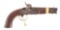 (A) Rare U.S. Model 1842 Navy Rifled Box Lock Percussion Pistol by Deringer.