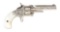 (A) Cased Engraved Smith & Wesson Model 1 Tip-Up Spur Trigger Revolver.