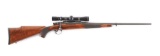 (C) CUSTOM VZ-24 BOLT ACTION RIFLE WITH SCOPE.