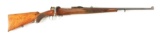 (C) Very Rare Halger .244 High Velocity Mauser Bolt Action Rifle.