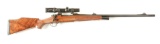 (M) Winchester Model 70 Custom Dangerous Game Rifle with Swarovski Scope.