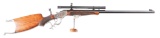 (C) Stevens 44 - 1/2 Pope Special Single Shot Rifle With False Muzzle Starter.