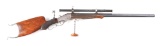 (C) Stevens Pope 44-1/2 Action Pope Model 52 Single Shot Rifle.