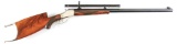 (C) Scoped Winchester/Bremer Schuetzen Rifle with Laudensack Butt.