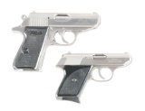 (M) LOT OF 2: NEAR NEW IN BOX WALTHER SEMI-AUTOMATIC PISTOLS.