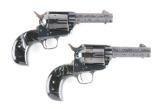 (M) Lot of 2: Matched Pair of Colt Custom Single Action Army Revolvers.