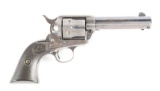 (C) COLT SINGLE ACTION ARMY REVOLVER (1902) AND FACTORY LETTER.