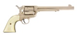 (M) Boxed Colt Nickel Second Generation Single Action Army Revolver (1971).