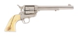 (M) Nickel Second Generation Colt Single Action Army Revolver (1973).