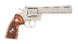 (C) Engraved Colt Python Double Action Revolver.