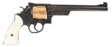 (C) ENGRAVED AND GOLD PLATED SMITH & WESSON 'S' SERIES MODEL 27 DOUBLE ACTION REVOLVER (1954-1955).
