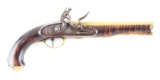 (A) Flintlock Kentucky Pistol by Drepperd of Lancaster, Pennsylvania.