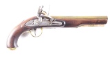 (A) American Flintlock Militia Pistol by J.P. Moore of New York.