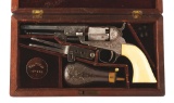 (A) Cased & Engraved Colt Model 1849 Single Action Revolver Inscribed to General Chas A. Ducat (1861