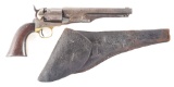 (A) US Colt Model 1860 Army Long Flute Percussion Revolver.