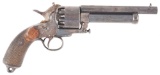 (A) A VERY RARE AND UNUSUAL, POSSIBLY EXPERIMENTAL, LEMAT PERCUSSION REVOLVER, COMPLETELY UNMARKED E