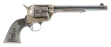 (A) High Condition Colt Etched Panel Frontier Six Shooter Single Action Army Revolver (1888) and Fac