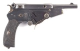 (A) FINE AND VERY RARE BERGMANN NO. 1 SEMI-AUTOMATIC PISTOL.