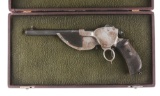 (A) Cased Bittner Model 1893 Repeating Pistol.