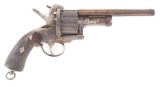 (A) VERY RARE AND POSSIBLY UNIQUE BABY LEMAT PINFIRE REVOLVER WITH BARREL EXTENSION.