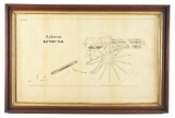 LOT OF 3: ORIGINAL SET OF FACTORY DRAWINGS FOR R.J. GATLING'S FAMOUS GATLING GUN.